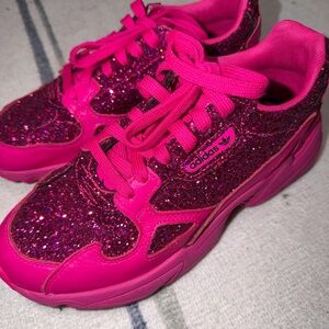 Paris Exclusive Adidas Sparkling Pink Sneakers